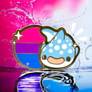 Bi Whale Pin